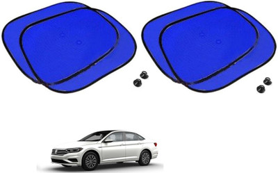 AuTO ADDiCT Side Window Sun Shade For Volkswagen Jetta(Blue)