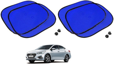 AuTO ADDiCT Side Window Sun Shade For Hyundai Verna(Blue)