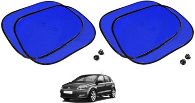 AuTO ADDiCT Side Window Sun Shade For Volkswagen Polo(Blue)