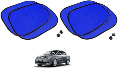 AuTO ADDiCT Side Window Sun Shade For Toyota Etios(Blue)