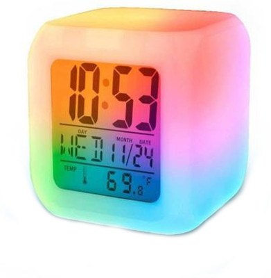 Aryshaa Digital Multicolor Clock
