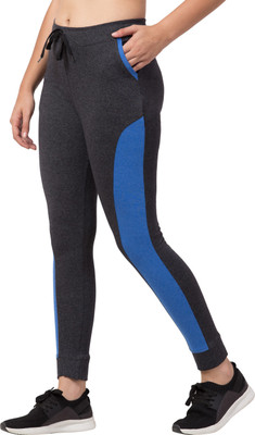 Bluecon Solid Women Black Track Pants