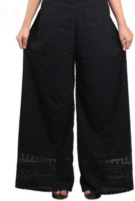 TNQ Regular Fit Women Black Trousers