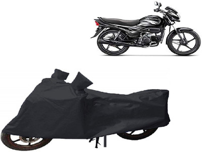 Amozkart Waterproof Two Wheeler Cover for Hero(Super Splendor, Black)