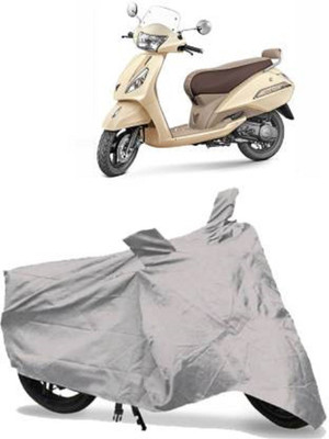 AutoRash Two Wheeler Cover for TVS(Jupiter, Silver)
