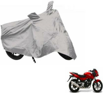 HMS Two Wheeler Cover for Bajaj(Pulsar 200 NS DTS-i, Silver)