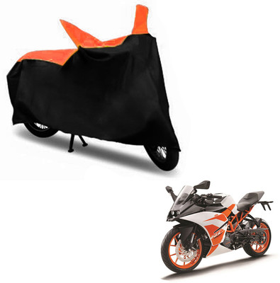 InayaAutoMotive Two Wheeler Cover for KTM(RC 200, Black, Orange)