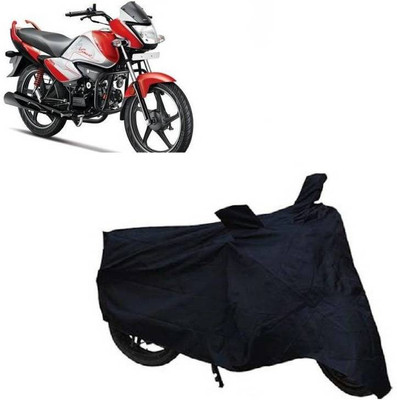AutoRetail Two Wheeler Cover for Hero(Splendor I Smart, Black)