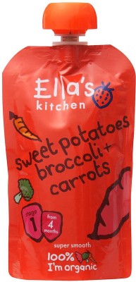 Ellas Kitchen Sweet Potatoes Brocolli & Carrots - 120g Cereal(120 g, 4+ Months)