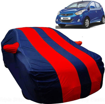 AUTO STAR Car Cover For Hyundai Eon (With Mirror Pockets)(Red, Blue)