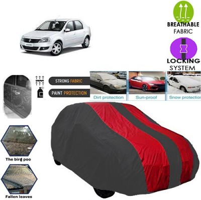 QualityBeast Car Cover For Mahindra Logan (Without Mirror Pockets)(Grey, Red, For 2005, 2006, 2007, 2008, 2009, 2010, 2011, 2012, 2013, 2014, 2015, 2016, 2017, 2018, 2019, NA Models)