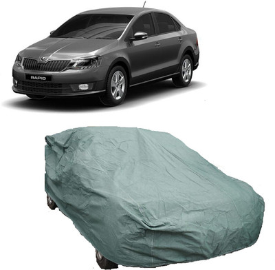 ANLOPE Car Cover For Skoda Rapid (Without Mirror Pockets)(Green)