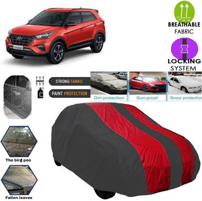 QualityBeast Car Cover For Jeep Compass (Without Mirror Pockets)(Grey, Red, For 2005, 2006, 2007, 2008, 2009, 2010, 2011, 2012, 2013, 2014, 2015, 2016, 2017, 2018, 2019, NA Models)