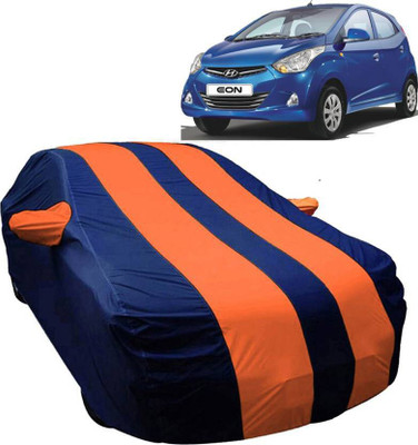 High Quality Car Cover For Hyundai Eon (With Mirror Pockets)(Blue, Orange)