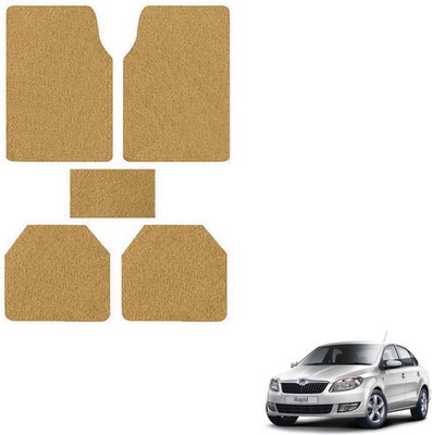 AuTO ADDiCT PVC Standard Mat For  Skoda Rapid(Beige)