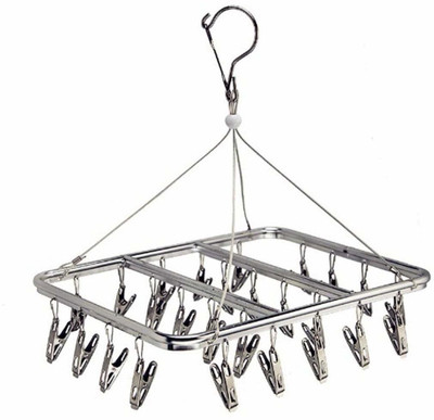 Baby Grow Stainless Steel Aluminum Clothes Drying Rack Clip Hanger