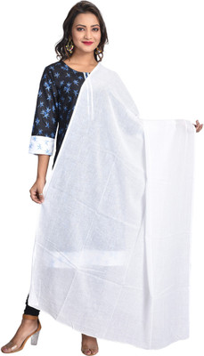 Color Nirvana Pure Cotton Solid Women Dupatta