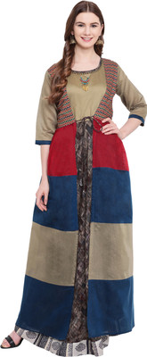 kvsfab Flared/A-line Gown(Multicolor)