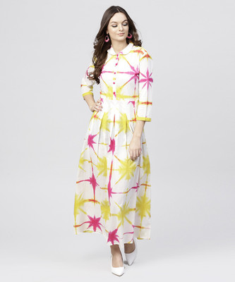Aasi - House of Nayo Women Maxi White Full Length Dress