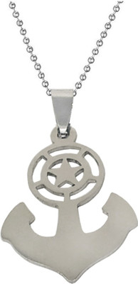 Shiv Jagdamba Bikers Jewelry Ship Pendant Necklace Chain Sterling Silver Stainless Steel Pendant