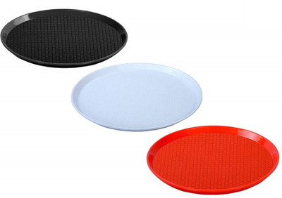 swift international Set of 3 Circular Serving Trays Tray(Pack of 3)