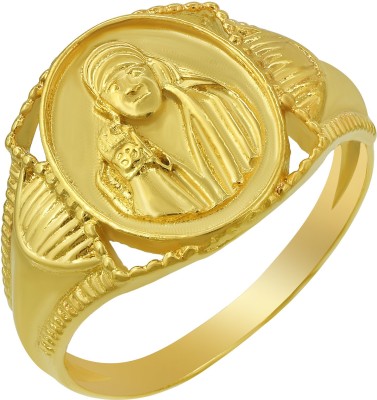 MissMister Gold plated Shirdi Sai baba finger ring Women Men Brass Gold Plated Ring