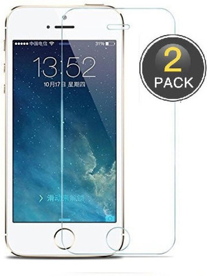 Power Tempered Glass Guard for Apple iPhone 5s(Pack of 2)