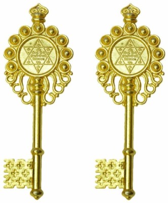 Bansiwal Vastu Fengshui Kuber Kunji Key Golden for Money Decorative Showpiece  -  10 cm(Brass, Aluminium, Gold)