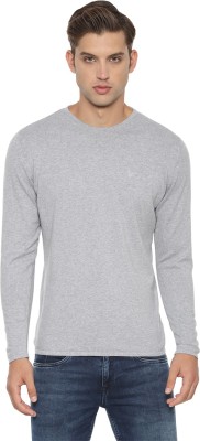 Allen Solly Solid Round Neck Casual Men Grey Sweater