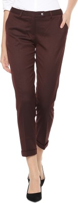 Van Heusen Regular Fit Women Brown Trousers