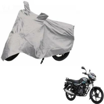 HMS Two Wheeler Cover for Bajaj(Discover 100 DTS-i, Silver)