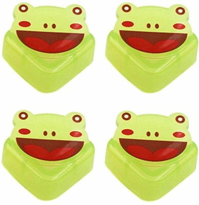 Iktu Edge Proofing Safety Corner Guards with Adhesive Tape Cute Animal Shape (Frog)(Green)