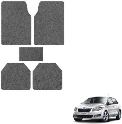 AuTO ADDiCT PVC Standard Mat For  Skoda Rapid(Grey)
