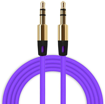 Wifton AUX Cable 3.1 A 1.5 m IV -194-1M 3.5mm Cable Audio Cable Male To Male Flat Aux Cable(Compatible with Apple iPhone iPad, Android System Devices, Firozi, One Cable)