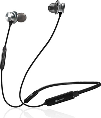 Ant Audio Wave Sports 480 Neckband upto 24hrs playtime Bluetooth Headset with Mic(Black, In the Ear)