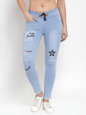 A-Okay Jogger Fit Women Light Blue Jeans