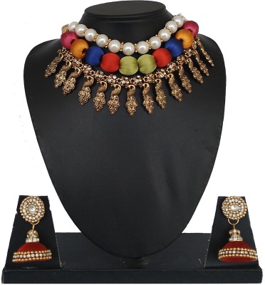 Akshara Dori Multicolor Jewellery Set(Pack of 1)