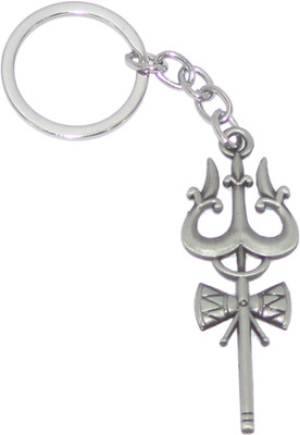 Aura Lord Mahadev Shankar Shiva Mahakaal Trishul & Damru Key ring Key Chain