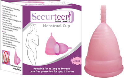 Securteen Large Reusable Menstrual Cup(Pack of 1)