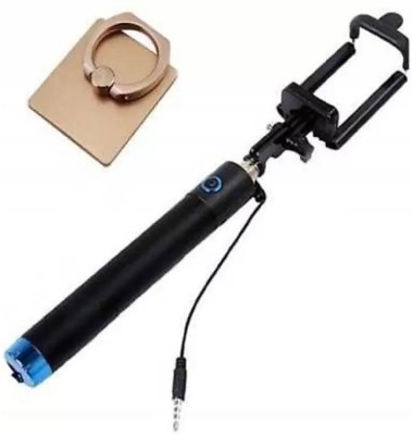 TACHNO TOUCH Selfie Stick Accessory Combo for ALL MOBILE(Black)
