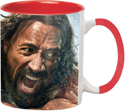 ARTBUG Hercules Dwayne Johnson-2718-Red Ceramic Coffee Mug(350 ml)