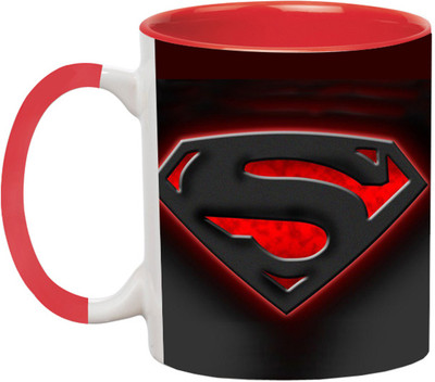 ARTBUG Superman Superhero - 2890-Red Ceramic Coffee Mug(350 ml)