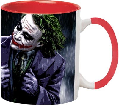 ARTBUG Joker The Dark Knight - 2797-Red Ceramic Coffee Mug(350 ml)