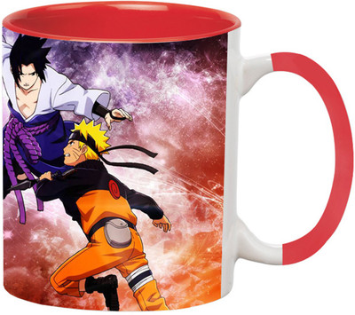 ARTBUG Naruto Cartoon -3276-Red Ceramic Coffee Mug(350 ml)