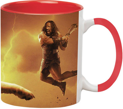 ARTBUG Hercules Dwayne Johnson-2719-Red Ceramic Coffee Mug(350 ml)