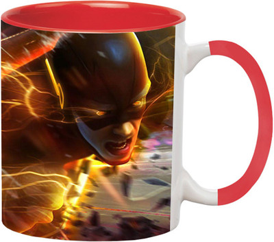 ARTBUG The Flash - 2908-Red Ceramic Coffee Mug(350 ml)