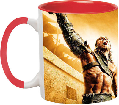 ARTBUG Hercules Greek Hero -2730-Red Ceramic Coffee Mug(350 ml)