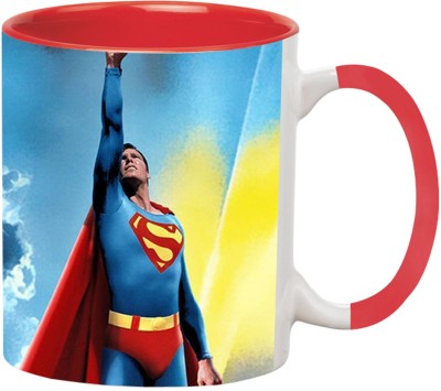 ARTBUG Superman Superhero - 2899-Red Ceramic Coffee Mug(350 ml)