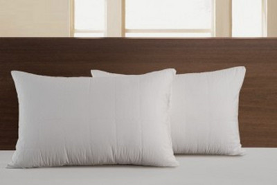 JDX 18002-2-16x24 Microfibre Solid Sleeping Pillow Pack of 2(White)
