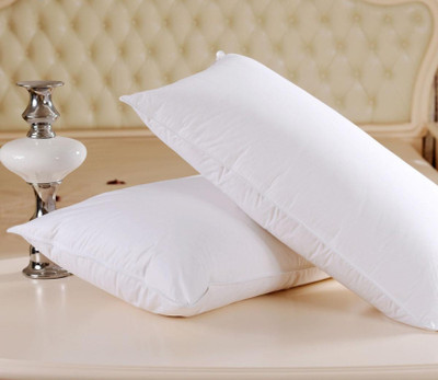 JDX Microfibre Solid Sleeping Pillow Pack of 2(White)